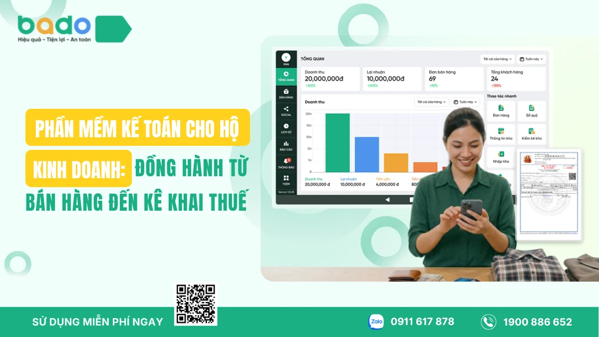 Phần Mềm Kế Toán Cho Hộ Kinh Doanh: Đồng Hành Từ Bán Hàng Đến Kê Khai Thuế